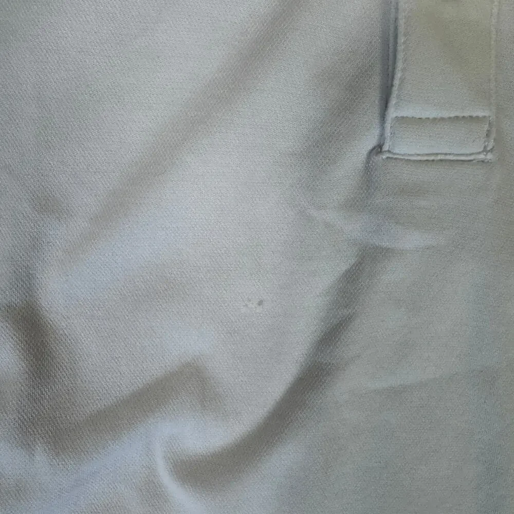 J.Crew Mens Performance Polo M White Coolmax Moisture Wicking Short Sleeve Knit